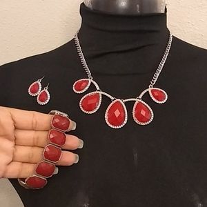 Necklace and earring pair